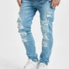 Herren Skinny Jeans Spokane In Blau