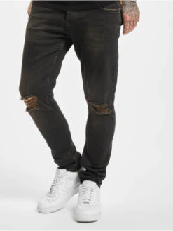 Herren Skinny Jeans Len In Grau