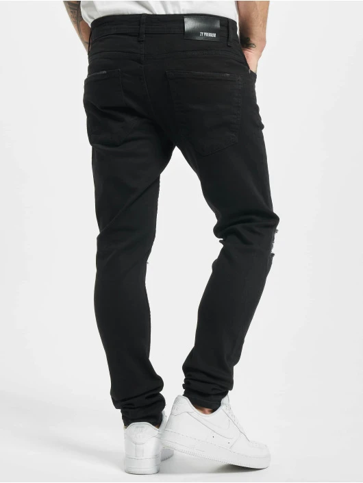 Herren Skinny Jeans Jay In Schwarz 2 Herren Skinny Jeans Jay In Schwarz – Bild 2