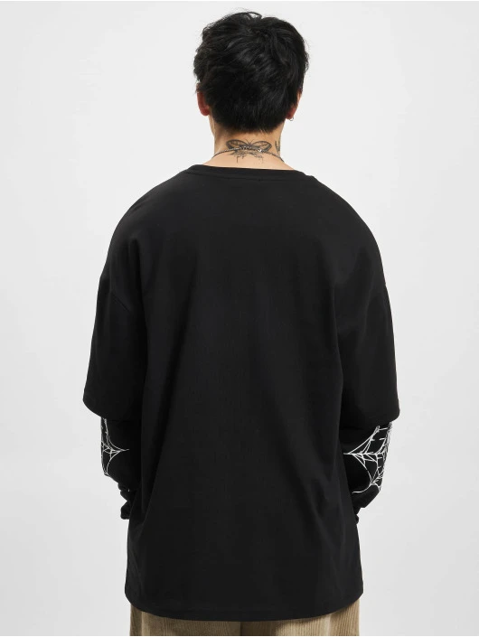 Herren Longsleeve Goth Long Sleeve In Schwarz 2 Herren Longsleeve Goth Long Sleeve In Schwarz – Bild 2