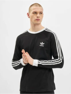 Adidas Originals Herren Longsleeve Originals 3-Stripes In Schwarz