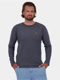 Herren Longsleeve Alex A In Blau