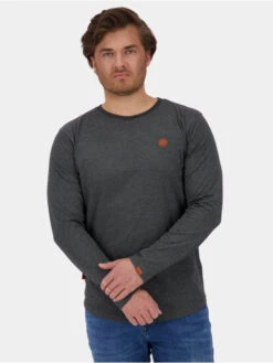 Herren Longsleeve 62037 In Grau