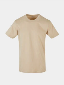 Build Your Brand Herren T-Shirt Round Neck In Beige
