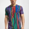 CARLO COLUCCI Herren T-Shirt Knit Print In Blau