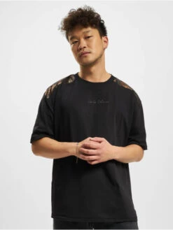 CARLO COLUCCI Herren T-Shirt Colucci In Schwarz