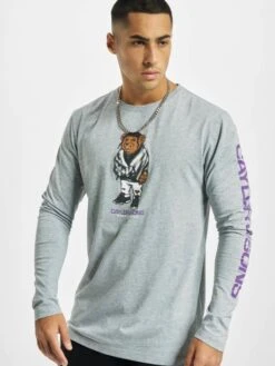 CAYLER & SONS Herren Longsleeve WL Purple Swag In Grau