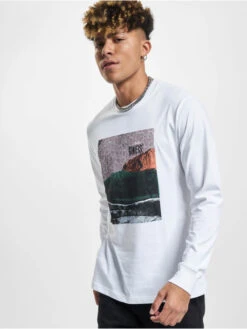 Converse Herren Longsleeve Hybrid World In Weiß