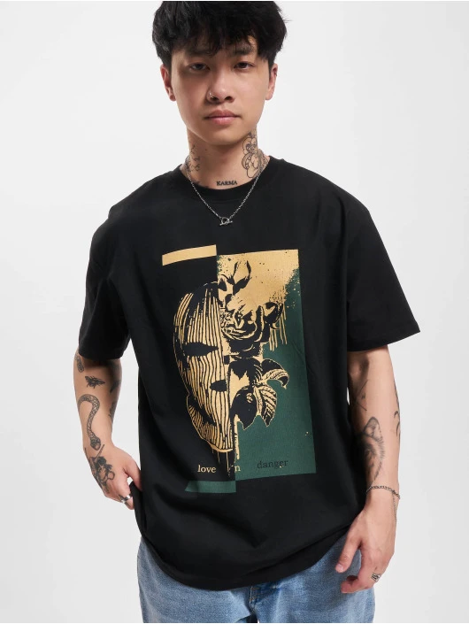Herren T-Shirt LoveDanger In Schwarz 1 Herren T-Shirt LoveDanger In Schwarz