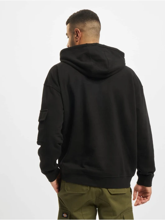 DEF Herren Hoody Malik In Schwarz 2 DEF Herren Hoody Malik In Schwarz – Bild 2