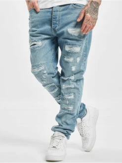 DEF Herren Straight Fit Jeans Carl In Blau