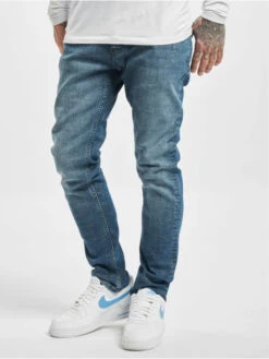 DEF Herren Straight Fit Jeans Silvio In Blau