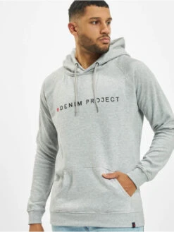 Denim Project Herren Hoody Logo In Grau