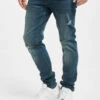 Denim Project Herren Skinny Jeans Mr. Black In Blau