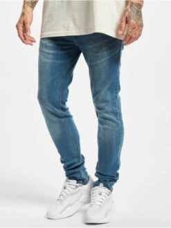 Denim Project Herren Skinny Jeans Flex In Blau