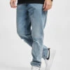 Denim Project Herren Straight Fit Jeans Dprecycled Destroy Straight Fit In Blau