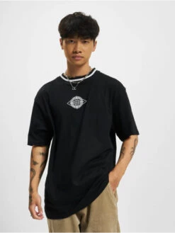 Denim Project Herren T-Shirt Dplars In Schwarz