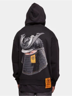Herren Hoody Samurai Ultra Heavy Cotton Box In Schwarz