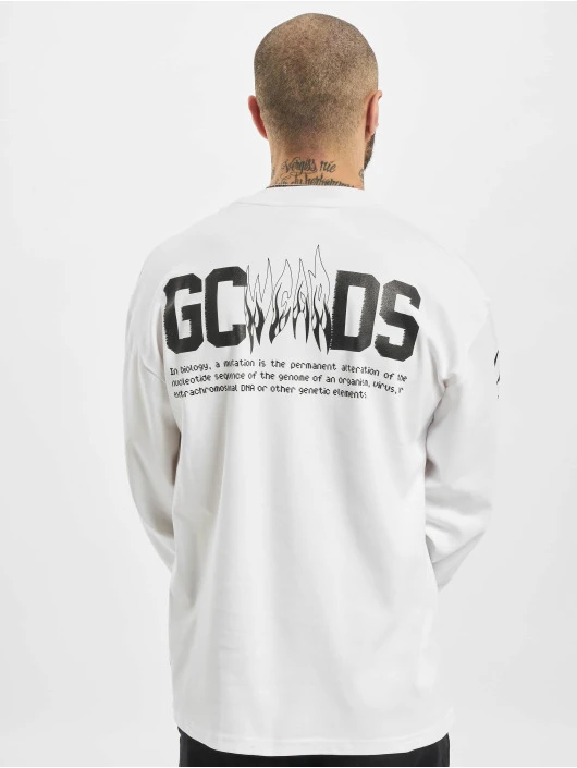 GCDS Herren Longsleeve Elements Long In Weiß 2 GCDS Herren Longsleeve Elements Long In Weiß – Bild 2