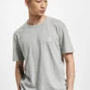 Hugo Herren T-Shirt Tegood Regular Fit Logo Patch In Grau