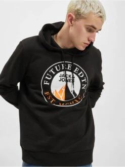 Jack & Jones Herren Hoody Isiah In Schwarz