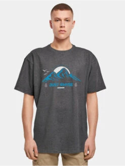 Herren T-Shirt Mountain Explorer Heavy Oversized In Grau