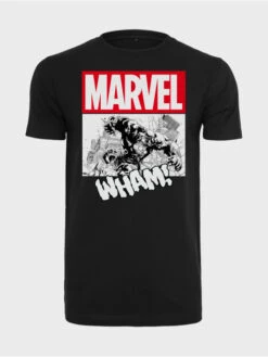 Herren T-Shirt Avengers Smashing Hulk In Schwarz