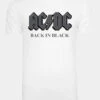 Herren T-Shirt Acdc Back In Black In Weiß