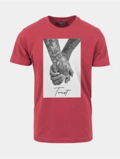 Mister Tee Herren T-Shirt Trust 2.0 In Rot