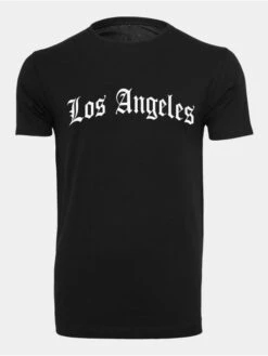 Mister Tee Herren T-Shirt Los Angeles Wording In Schwarz