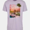 Mister Tee Herren T-Shirt Palms Springs In Violet