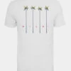 Mister Tee Herren T-Shirt Miami Palms In Weiß