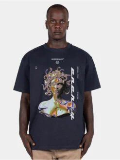 Herren T-Shirt Medusa Heavy Oversized 2.0 In Blau