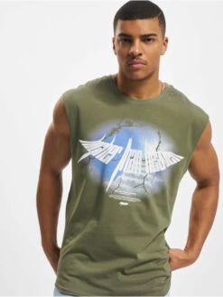 Herren T-Shirt Higher Than Heaven V.4 Sleeveless In Olive