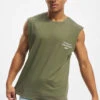 Herren T-Shirt Higher Than Heaven V.6 Sleeveless In Olive