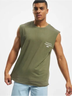 Herren T-Shirt Higher Than Heaven V.6 Sleeveless In Olive