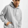 Nike Herren Hoody Club PO BB In Grau