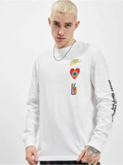 Nike Herren Longsleeve NSW SO Pack 1 In Weiß