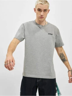 Off-White Herren T-Shirt For All Slim S/S In Grau