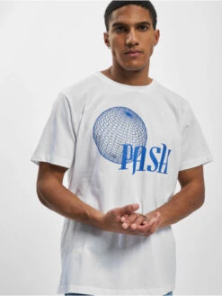 Herren T-Shirt Globe R Neck In Weiß