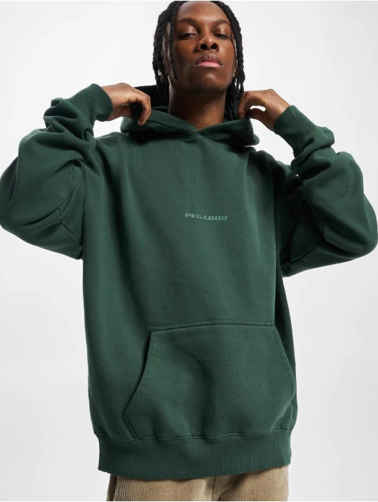 Pegador Herren Hoody Colne Logo Oversized In Grün 1 Pegador Herren Hoody Colne Logo Oversized In Grün