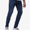 Herren Skinny Jeans Torn In Blau