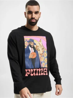 Puma Herren Longsleeve Run It Back 3 In Schwarz