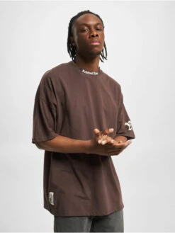 Redefined Rebel Herren T-Shirt RROtis In Braun