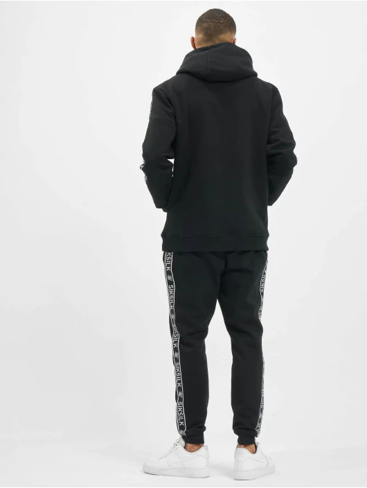 Herren Anzug Fleece Overhead In Schwarz 2 Herren Anzug Fleece Overhead In Schwarz – Bild 2