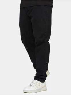 Herren Straight Fit Jeans Straight Cut Rose Denims In Schwarz