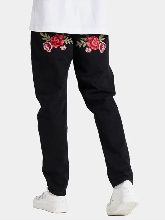 Herren Straight Fit Jeans Straight Cut Rose Denims In Schwarz 2 Herren Straight Fit Jeans Straight Cut Rose Denims In Schwarz – Bild 2