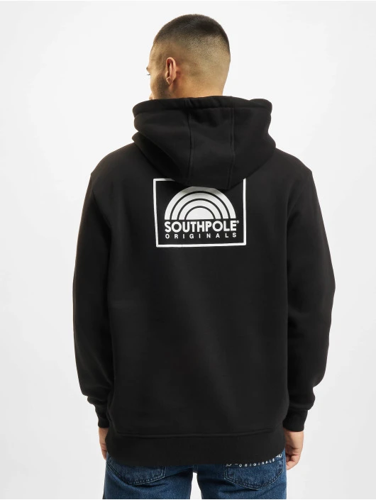 Southpole Herren Hoody Square Logo In Schwarz 2 Southpole Herren Hoody Square Logo In Schwarz – Bild 2