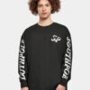 Southpole Herren Longsleeve Script In Schwarz