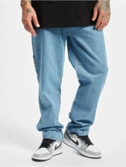 Southpole Herren Straight Fit Jeans Embroidery In Blau